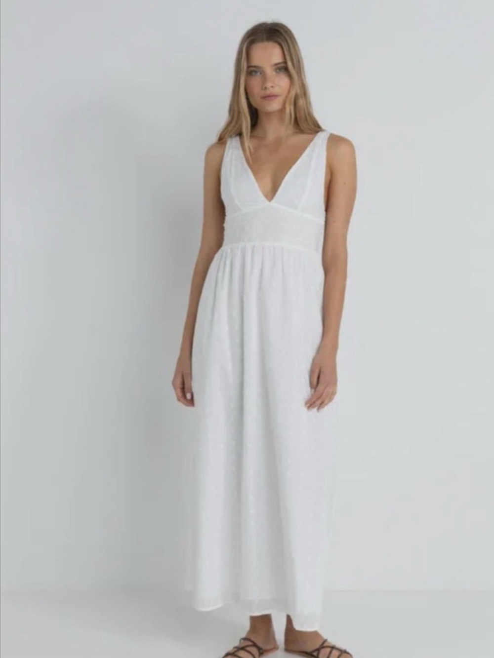 NWT Free People Rhythm Mirage Maxi Dress~White